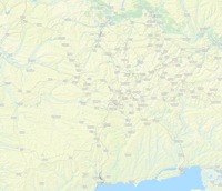 OSM Thunderforest Outdoors карта  Донецка,Украина, ДНР  в хорошем качестве